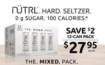 The Beer Store Nutrl hard seltzer offer