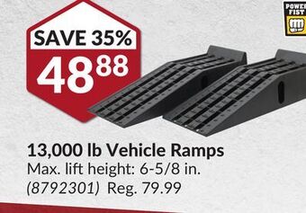 Princess Auto 13, 000 lb vehicle ramps offer