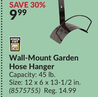 Princess Auto Wall-mount garden hose hanger offer