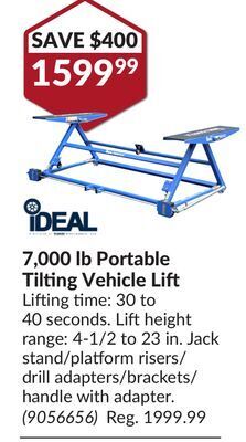 Princess Auto 7, 000 lb portable tilting vehicle offer