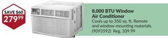 Princess Auto 8, 000 btu window air conditioner offer