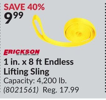 Princess Auto 1 in. x 8 ft endless lifting sling offer