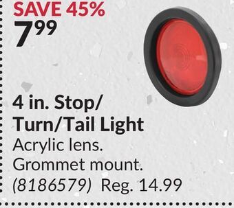 Princess Auto 4 in. stop/turn/tail light offer