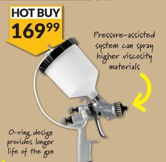 Princess Auto 1.8 mm gravity-feed high performance paint spray gun offer