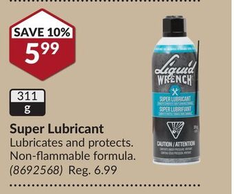 Princess Auto Super lubricant offer