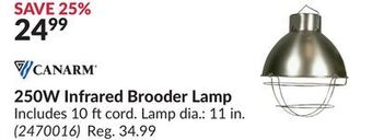 Princess Auto 250w infrared brooder lamp offer