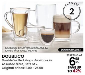Stokes Doublico double walled mugs offer