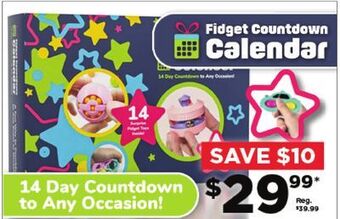 Showcase Fidget countdown calendar offer