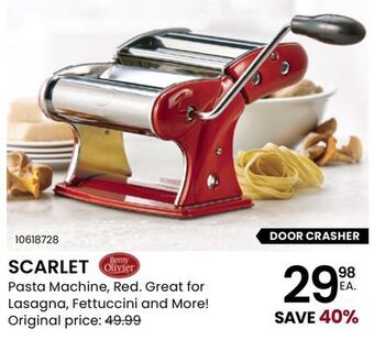 Stokes Scarlet pasta machine offer
