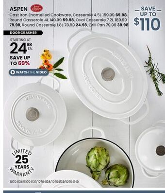 Stokes Aspen cast iron enamelled cookware offer