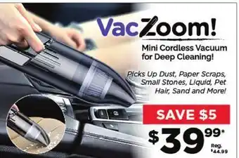 Showcase Mini cordless vacuum for deep cleaning offer