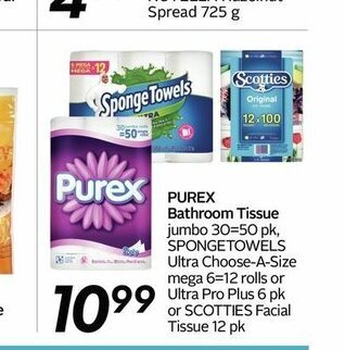 Safeway Purex Bathroom Tissue offer
