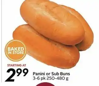 Safeway Panini or Sub Buns offer