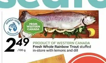 Safeway Fresh Whole Rainbow Trout offer
