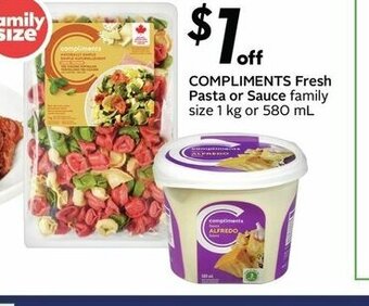Safeway Compliments Fresh Pasta or Sauce offer