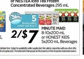 Safeway Minute Maid offer