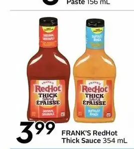 Safeway Frank's Redhot Thick Sauce offer