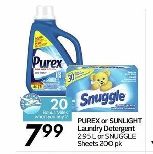 Safeway Purex or Sunlight Laundry Detergent offer