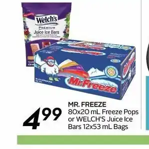 Safeway MR.Freeze offer
