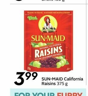 Safeway Sun-Maid California Raisins offer