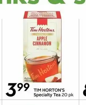 Safeway Tim Horton's Specialty Tea offer