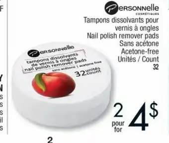 Jean Coutu Tampons Dissolvants Pour offer