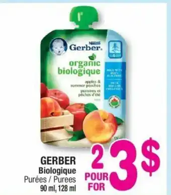 Jean Coutu Gerber biologique offer