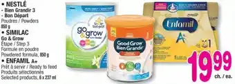 Jean Coutu Nestlé similac enfamil offer