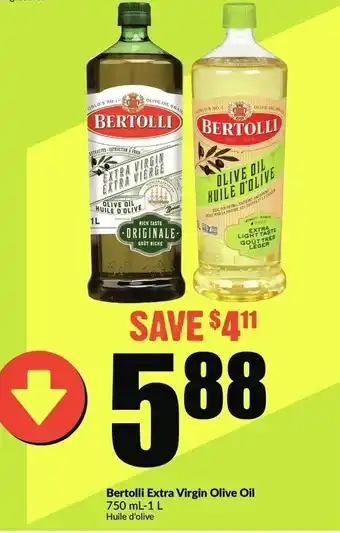 FreshCo Bertolli extra virgin olive oil offer