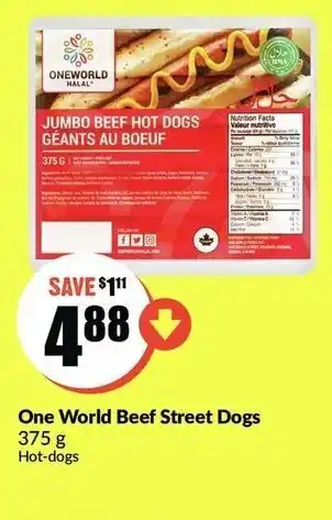 FreshCo One world beef street dogs offer