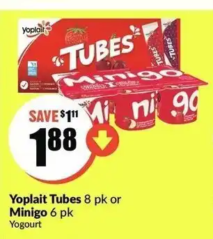 FreshCo Yoplait tubes minigo offer