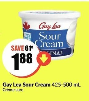 FreshCo Gay lea sour cream offer