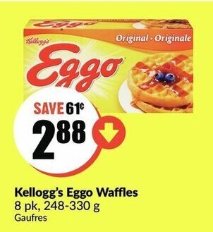 FreshCo Kellogg's eggo waffles offer