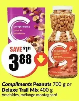 FreshCo Compliments peanuts deluxe trail mix offer