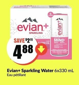 FreshCo Evian+sparkling water offer
