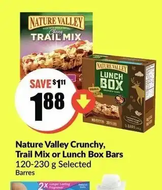 FreshCo Nature valley crunchy, trail mix or lunch box bars offer