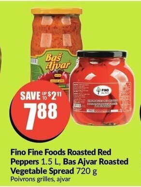 FreshCo Fino fine foods roasted red peppers offer