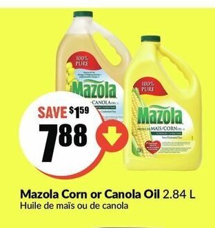FreshCo Mazola corn or canola oil offer