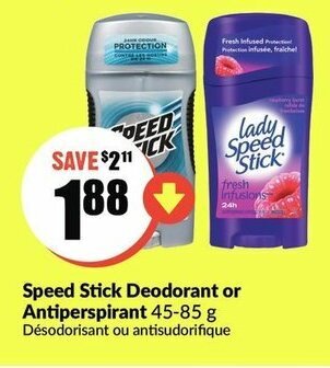 FreshCo Speed stick deodorant or antiperspirant offer