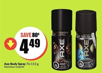 FreshCo Axe body spray offer