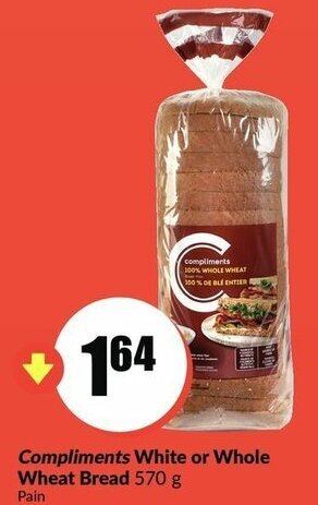 FreshCo Compliments white or whole wheat bread offer