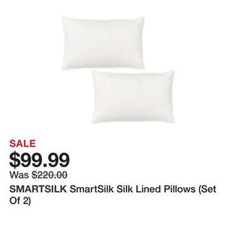 TSC Stores Smartsilk silk lined pillows (set of 2) offer