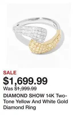 TSC Stores 14k two-tone yellow and white gold diamond ring offer