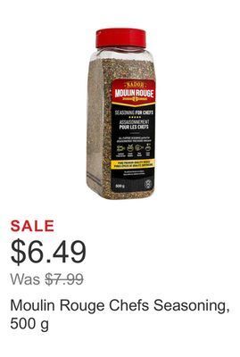 Costco Moulin rouge chefs seasoning, 500 g offer