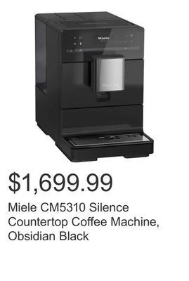 Costco Miele cm5310 silence countertop coffee machine, obsidian black offer