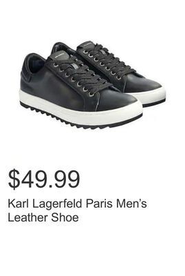 Costco Karl lagerfeld paris men's leather shoe offer