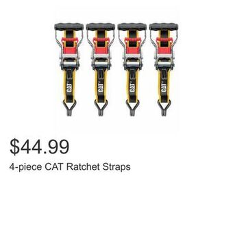 Costco 4-piece cat ratchet straps offer
