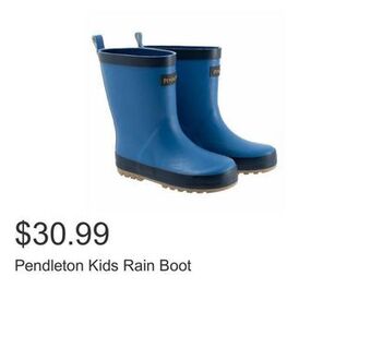 Costco Pendleton kids rain boot offer
