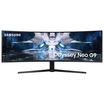 Best Buy Samsung odyssey neo g9 49 wqhd 240hz 1ms gtg curved va led g-sync freesync gaming monitor (ls49ag952nnxza) offer