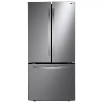 Best Buy Lg 33 25.1 cu. ft. french door refrigerator (lrfns2503v) - platinum silver steel offer
